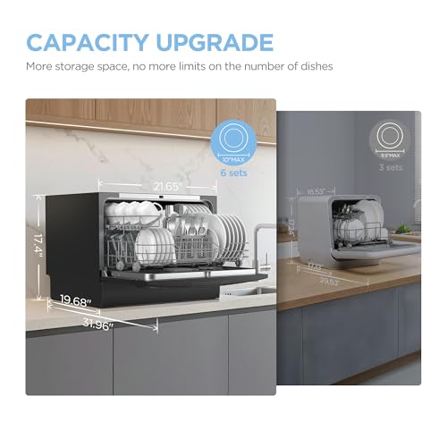 COMFEE’ Countertop Dishwasher