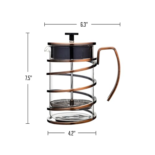 French Press Coffee Maker 27oz with 4 Filters System