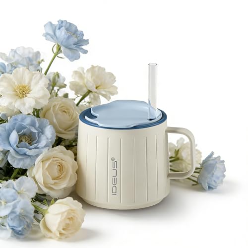 16 oz Insulated Coffee Mug with Handle and Lid