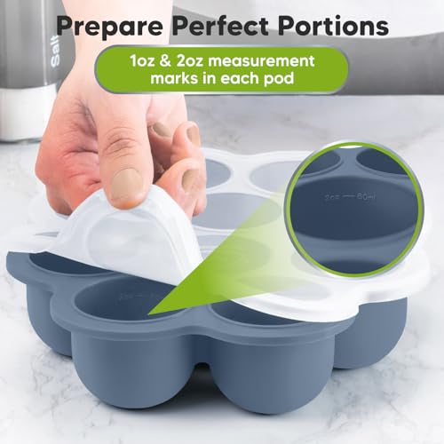 Silicone Food Freezer Trays with Lid