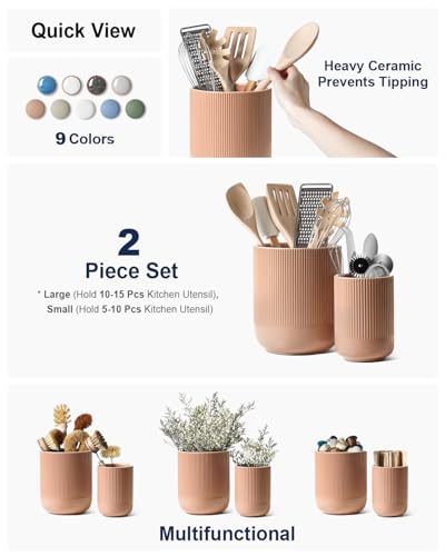 Utensil Holder for Kitchen Counter (2 Count)