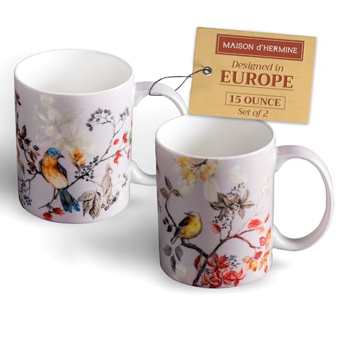 Coffee Mug with Handles Tea Cups (2 Count)