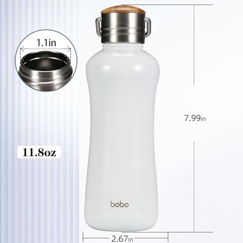 Mini Insulated Water Bottle With Bamboo Lid