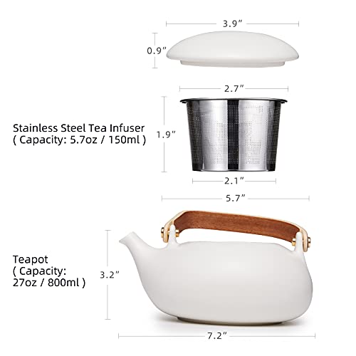 Ceramic Teapot with Infuser