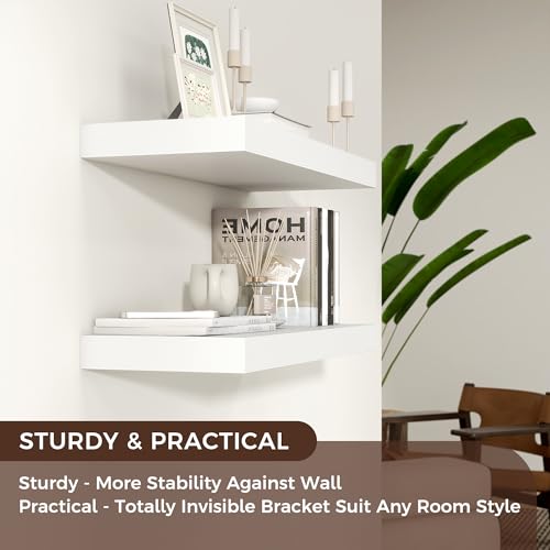 24 Inch Floating Shelves for Wall (2 Count)