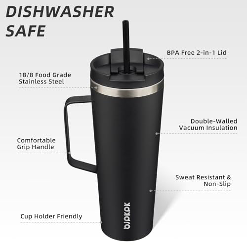 26oz Insulated Tumbler with Handle
