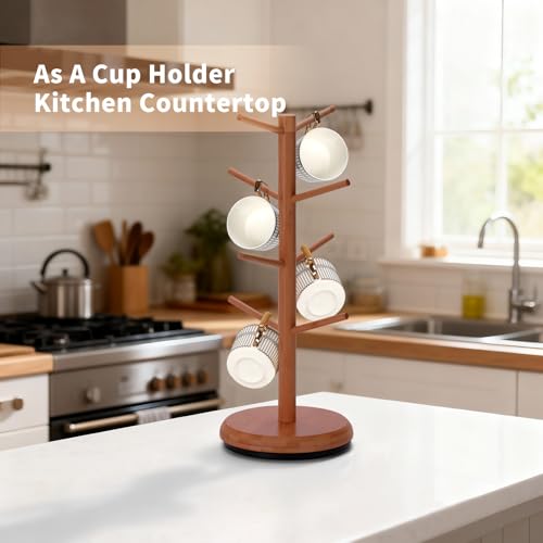 Mug Holder 360° Rotating Mug Tree Holds 8 Coffee Cups