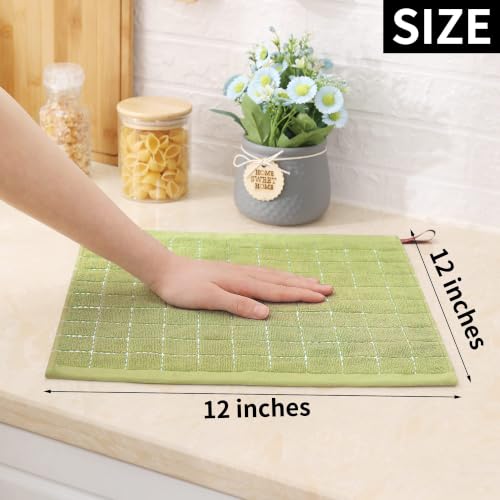 100% Cotton Terry Kitchen Dish Cloths (6 Count)