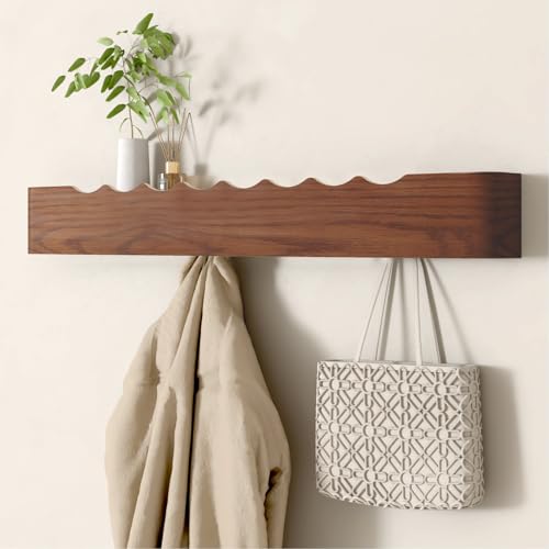 Wall Mounted Coat Rack with Shelf