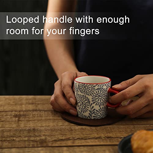 KitchenTour Porcelain Espresso Cups 4 ounce set of 4 for Coffee Machine (4 Count)