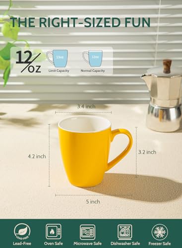Porcelain Mugs (6 Count)