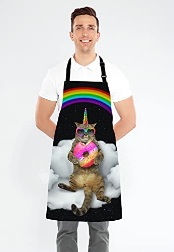 Unicorn Cat Adjustable Bib Apron