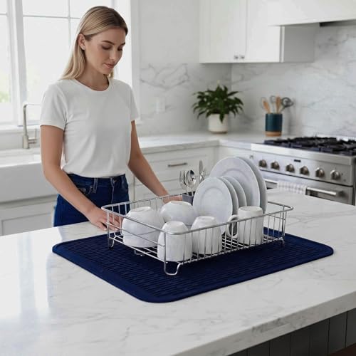 Silicone Dish Drying Mat for Multiple Usage