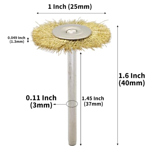 60 Piece Brass Wire Brush Set