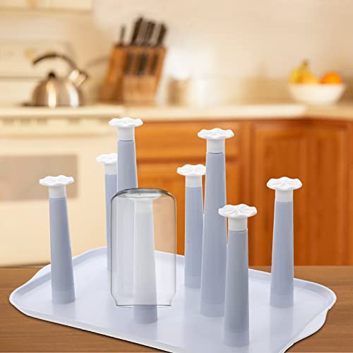 Cup Drying Rack with Draining Design 12.6X7.9X7.1 Inch Space
