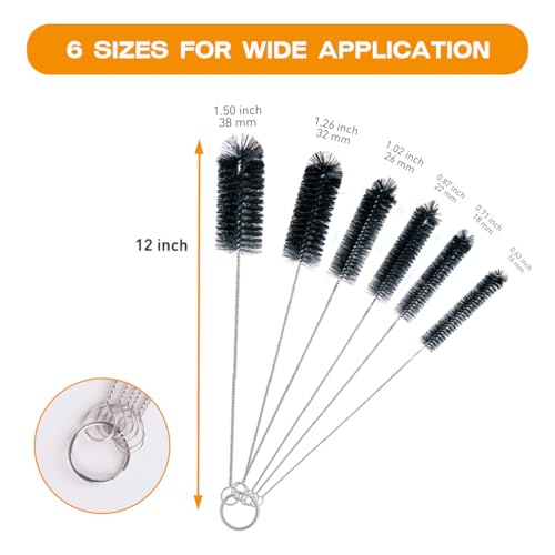 Straw Cleaner Brush Set 6 Pieces (6 Count)