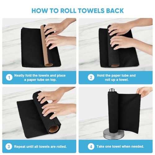 Microfiber Cleaning Cloth Roll (75 Count)