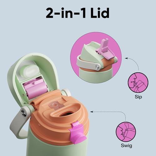 Insulated Water Bottle with Straw
