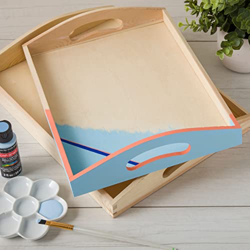 13" Wooden Tray (6 Count)