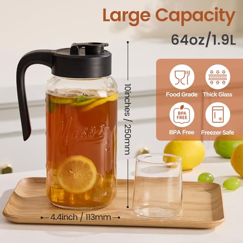 Mason Jar Pitcher with Tea Filter