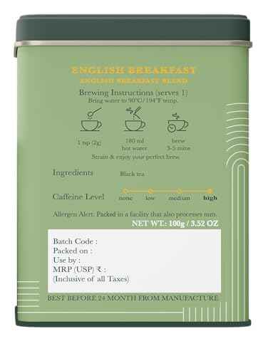 Luxmi Estates Tale of Two Estates English Breakfast Tea 100g/3.52oz (50 Cups) | Darjeeling Assam Black Tea Blend | Smooth Robust Caffeinated