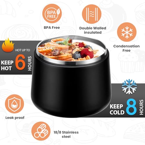 14oz Vacuum Insulated Soup Thermo for Hot Food