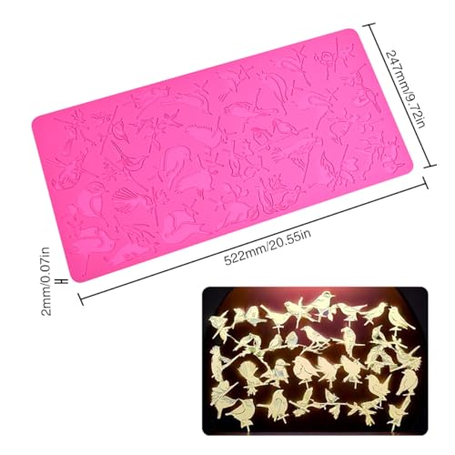 Silicone Mold 3D Hollow Out Lace Mold Kitchen Lace Emboss Mat Magpie Bird Silicone Fondant Cake Decorating Chocolate Sugarcraft Moulds