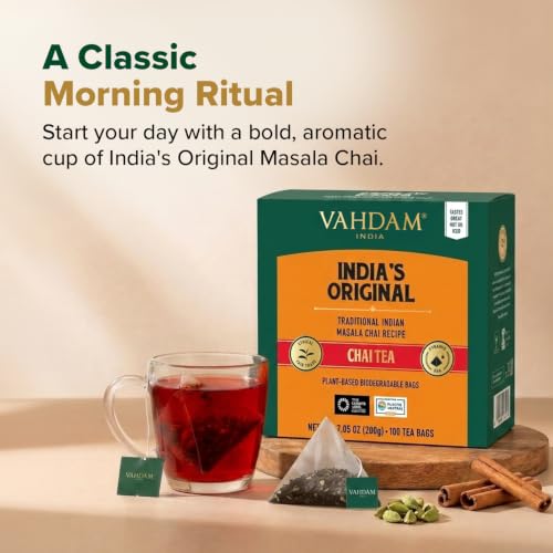 India's Original Masala Chai Tea Bags (100 Count)