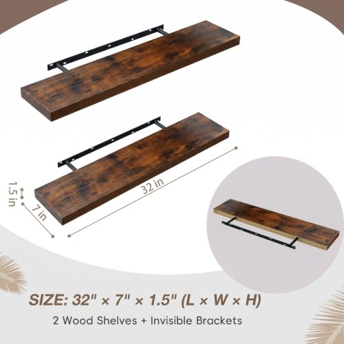 Floating Wall Shelves (2 Count)