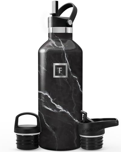 32 oz Narrow Mouth Water Bottle with 3 Lids