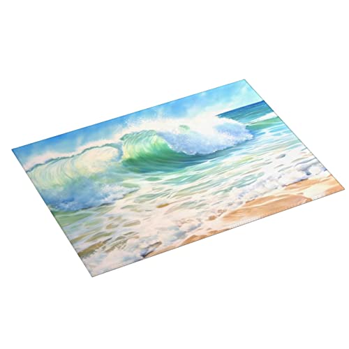 Large Dish Drying Mats For Kitchen Counter Microfiber Kitchen Drying Mat XL Draining Pad Absorbent Quick Drying Dish Mat 18x24 Inch