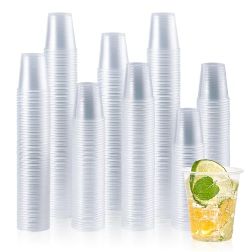 2000 Pack 5 OZ Clear Small Disposable Cold Plastic Cups for Bathroom (2000 Count)