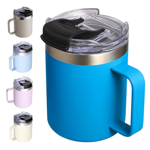 12oz Insulated Travel Coffee Mug with Handle