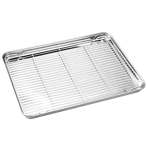 Baking Sheet & Rack Set [2 Sheets + 2 Racks]