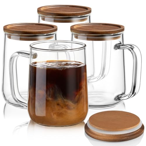 Glass Coffee Mugs (4 Count)