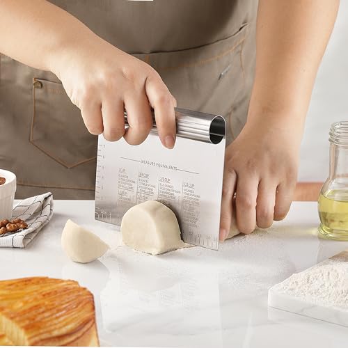 2PCS Dough Pastry Bench Cutter Scraper (2 Count)