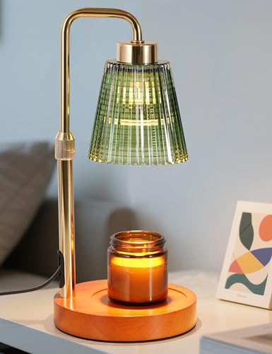 Green Candle Warmer Lamp with 24h Cycle Timer