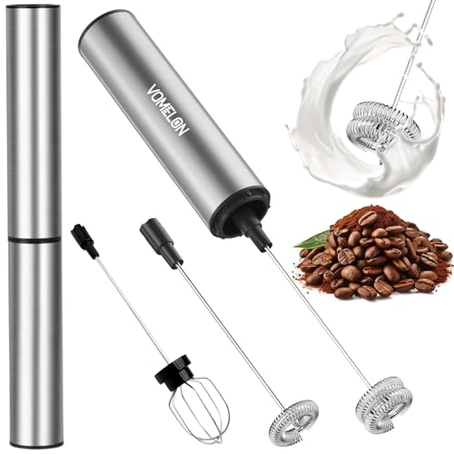 Milk Frother Rechargeable 3 Speed Electric Coffee Foamer for Travel