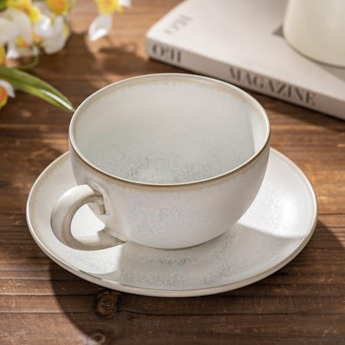 Porcelain Coffee Cup with Saucer