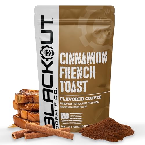 Blackout Coffee Cinnamon French Toast Flavored Ground Coffee (12 Ounce)