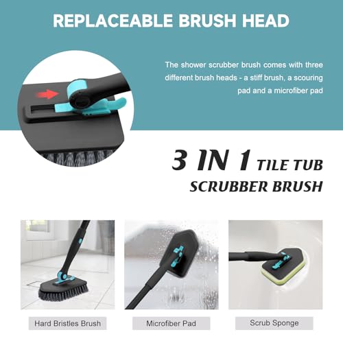 Shower Scrubber with Long Handle