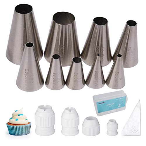 9 Pcs Round Piping Tip (9 Count)