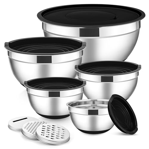Stainless Steel Mixing Bowls with Lids Set (13 Count)