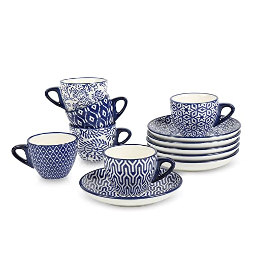 Ceramic 2 oz Espresso Cups (6 Count)