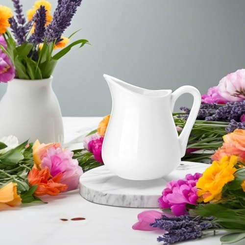 12 Oz Ceramic Creamer with Handle