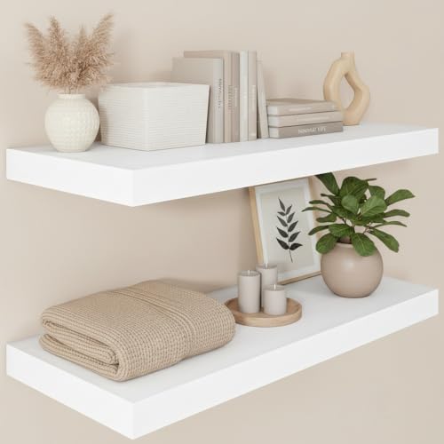 12 Deep Floating Shelves 30x12” Set of 2 (2 Count)