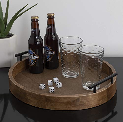 Lipton Modern Round Wood Tray