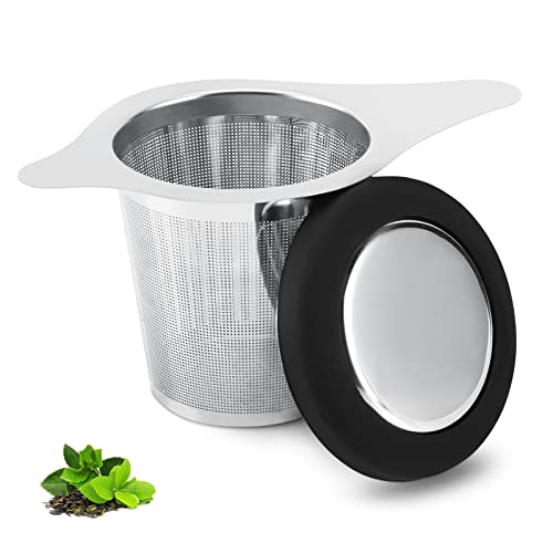 Tea Infuser Basket Stainless Steel Tea Strainer Tea Filter With Small Strainer And Lid Tea Diffuser For Loose Leaf Tea Superior Brewing Experience