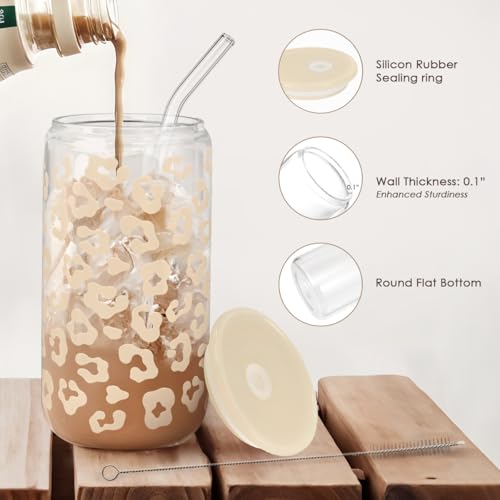 Leopard Glass Can