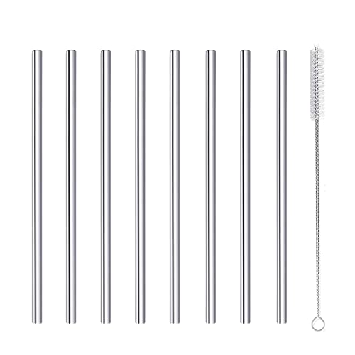 Cocktail Straws Short Stainless Steel Straw 6 Inch (8 Count)